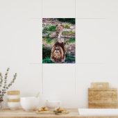 Lion Roaring Mindset Water Reflection Poster (Küche)