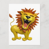 Lion Roaring Postkarte (Vorderseite)
