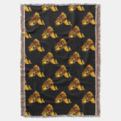 Lion Roaring Print Decke (Vorderseite Vertikal)