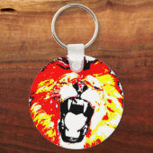 Lion Roaring Schlüsselanhänger (Vorderseite)