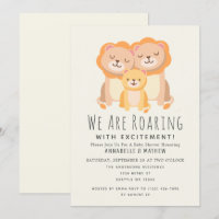 Lion Roaring Spannung 2 Väter Babydusche