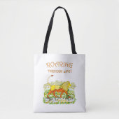 Lion Roaring Through Life Toto Bag Tasche (Vorderseite)