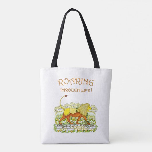 Lion Roaring Through Life Toto Bag Tasche (Rückseite)
