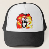 Lion Roaring Truckerkappe (Vorderseite)