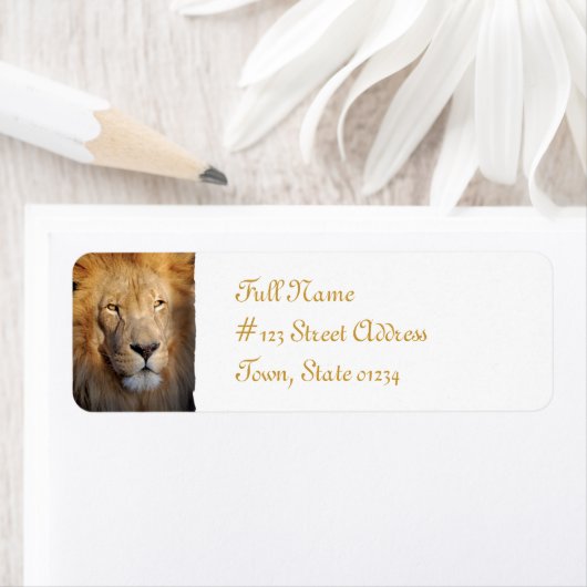 Lion-Rücksendeadresse-Mailing-Label (Insitu)