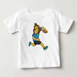Lion Rugby Player Football Baby T-shirt