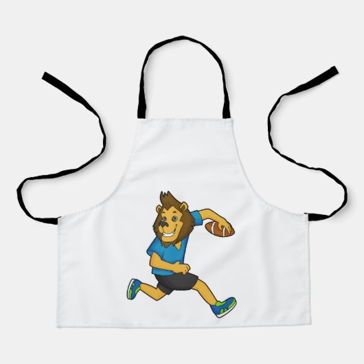 Lion Rugby Player Football Schürze (Vorderseite)