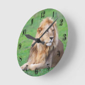 Lion Runde Wanduhr (Winkel)