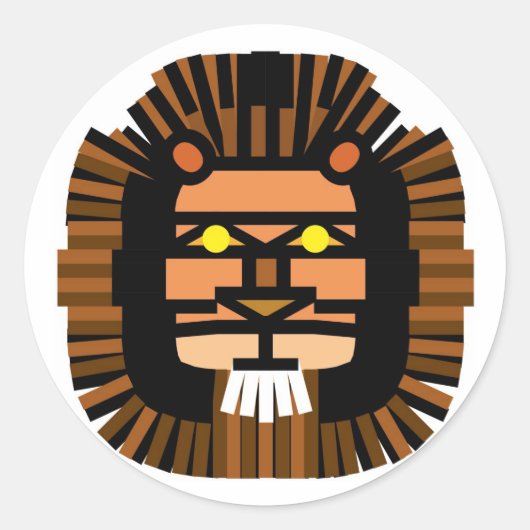 LION RUNDER AUFKLEBER (Vorderseite)