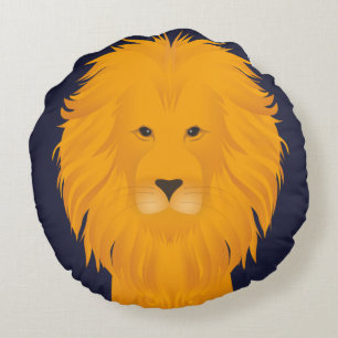 Lion Rundes Kissen