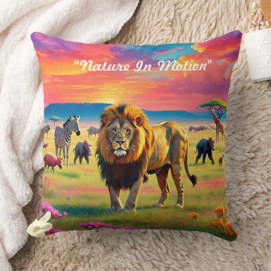 "Lion’s Kingdom" Kissen (Decke)