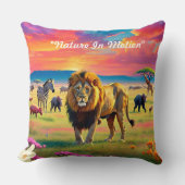 "Lion’s Kingdom" Kissen (Vorderseite)