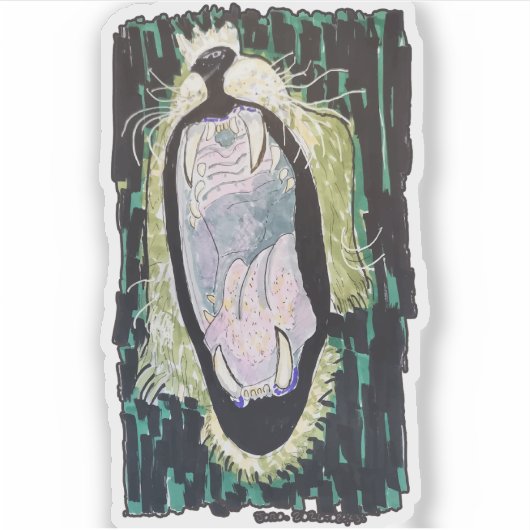 Lion’s Roar Aufkleber (Vorderseite)