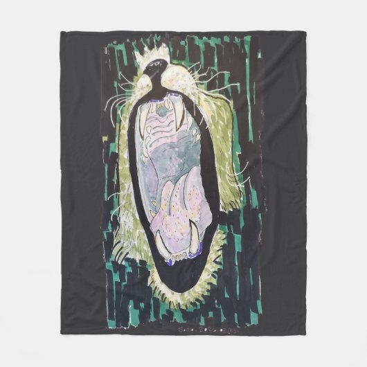 Lion’s Roar Fleecedecke (Vorderseite)