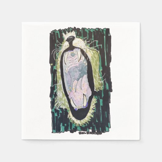 Lion’s Roar Serviette (Vorderseite)