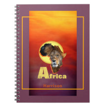 Lion Safari Africa Sunset Personalisiert
