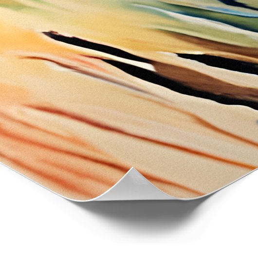 Lion Safari Art Print, Kinderzimmer oder Dorm Safa Poster (Ecke)