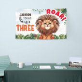 Lion Safari Wild & Three Kindergeburtstag Banner (Messeveranstaltung)