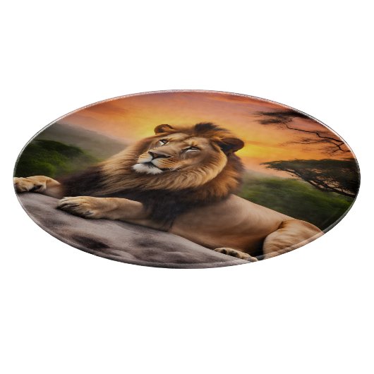 Lion Schneidebrett (Ecke)