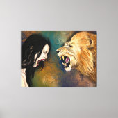 Lion Scream Canvas Print - Malerei Leinwanddruck (Vorderseite)