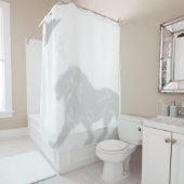Lion Shadow Silhouette Shadow Buddies Dusche Duschvorhang (Beispiel)