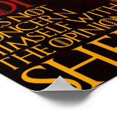 Lion Sheep Poster (12" x 8") (Ecke)