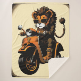 Lion Sherpa Blanket Sherpadecke
