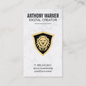 Lion Shield Visitenkarte (Vorderseite)