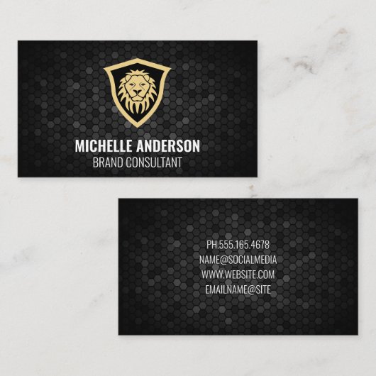 Lion Shield Visitenkarte (Vorne/Hinten)