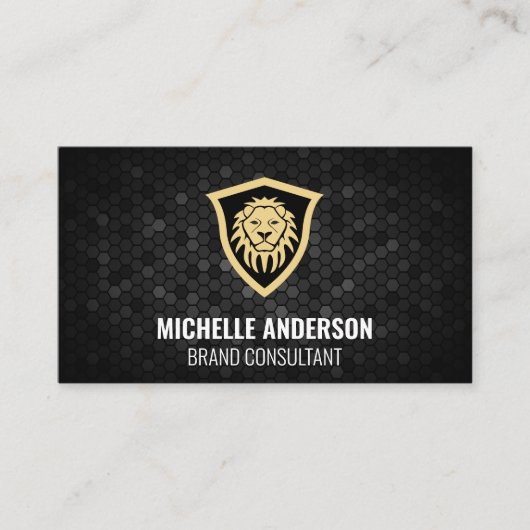 Lion Shield Visitenkarte (Vorderseite)