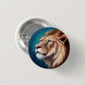 Lion Side Posed Portrait-56557 Button (Vorne & Hinten)
