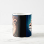 Lion Side Posed Portrait-56557 Kaffeetasse (Mittel)