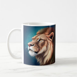Lion Side Posed Portrait-56557 Kaffeetasse