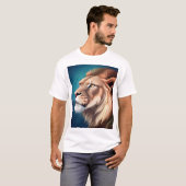Lion Side Posed Portrait-56557 T-Shirt (Vorne ganz)