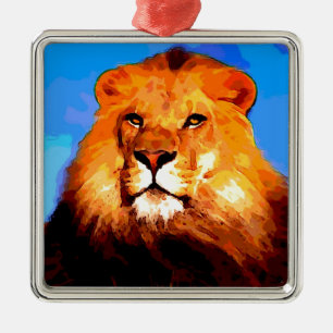 Lion Silbernes Ornament