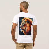 Lion Silhouette Graphic T - Shirt - Bold & Stylish (Schwarz voll)
