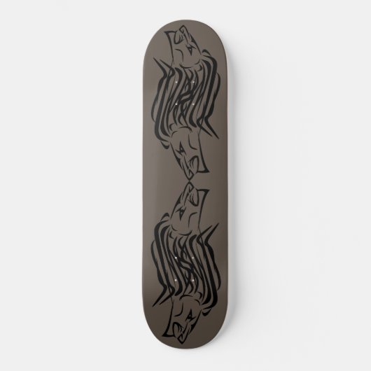 Lion Skateboard - Benutzerdefinierte Farben (Vorderseite)