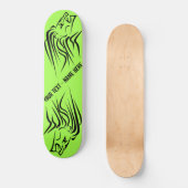 Lion Skateboard - Benutzerdefinierter Text und Far (Vorderseite)