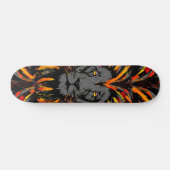 Lion Skateboard | Orange Lion Head Illustration (Horizontal)