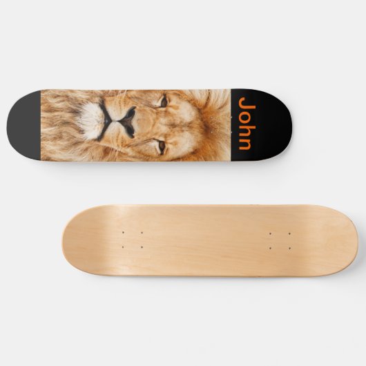Lion Skateboard personalisierbar (Horizontal)