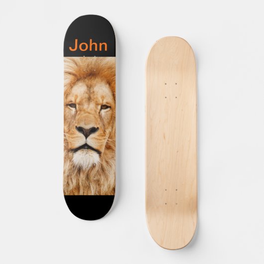 Lion Skateboard personalisierbar (Vorderseite)