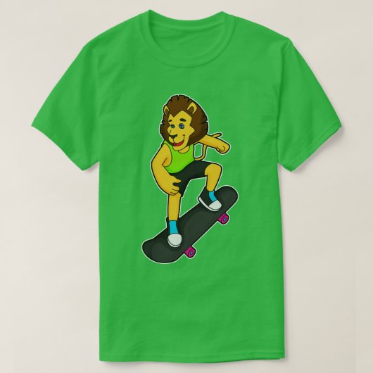 Lion Skater Skateboard 2 T-Shirt (Design vorne)