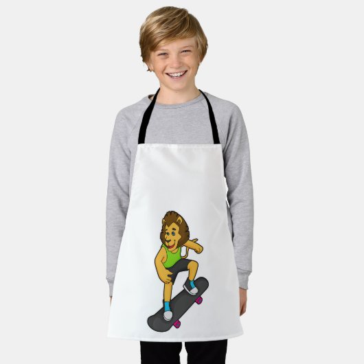 Lion Skater Skateboard Schürze (Getragen)