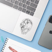 Lion Sketch Sticker (Laptop mit iPhone)