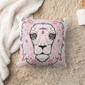 Lion Skull und Pink Lila Blue Minze Pillow Kissen (Decke)
