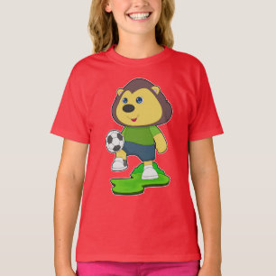 Lion Soccer Player Soccer T-Shirt