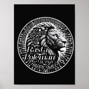 Lion Sound Wall Art Poster