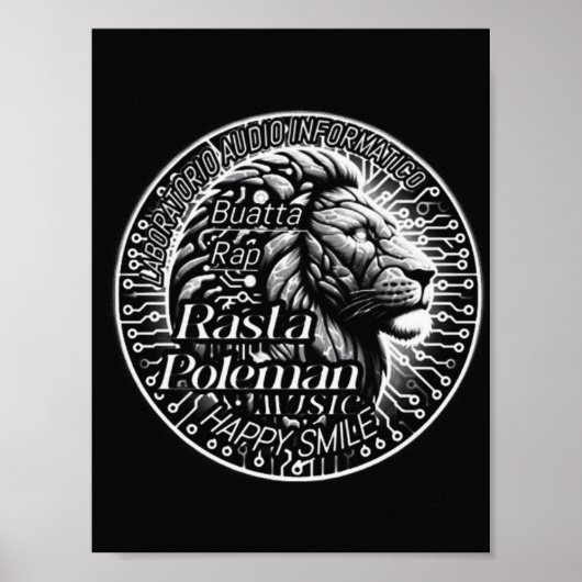 Lion Sound Wall Art Poster (Vorne)