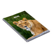 Lion Spiral Notebook Notizblock (Rechte Seite)