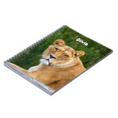 Lion Spiral Notebook Notizblock (Linke Seite)